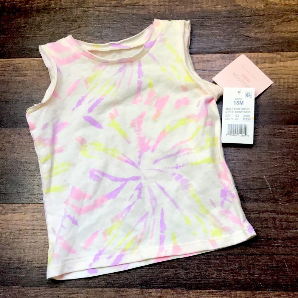 multicolored tank top